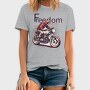 Freedom on Wheels Motorcycle Retro, Tricou Barbati (Unisex)