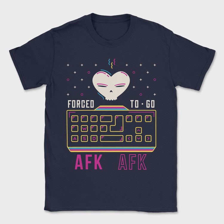 Forcet to Go Afk, Tricou Barbati (Unisex)
