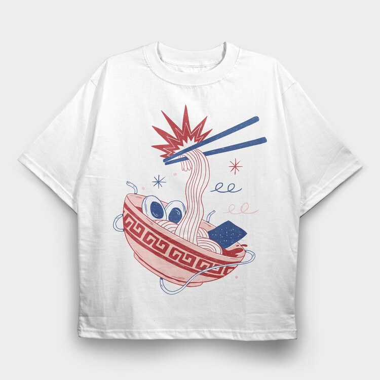 Food and Drink Ramen, Tricou Oversize Barbati (Unisex)