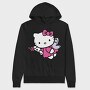 Cartoon Retro Hello Kitty 2, Hanorac Oversize Barbati (Unisex)