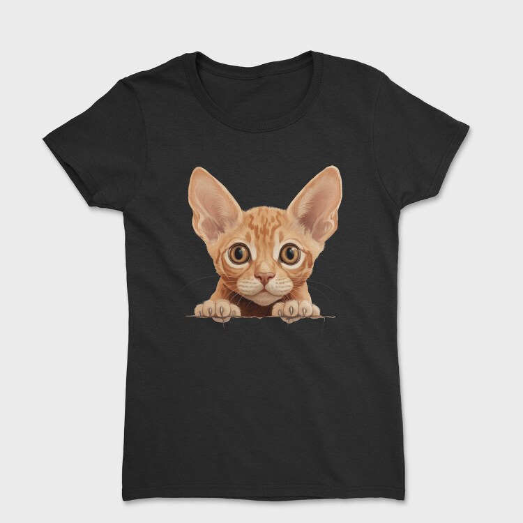 Devon Rex Peeking, Tricou Femei