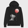 Dog Balloon Heart, Hanorac Oversize Barbati (Unisex)