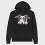 Dog Face Peeking, Hanorac Oversize Barbati (Unisex)