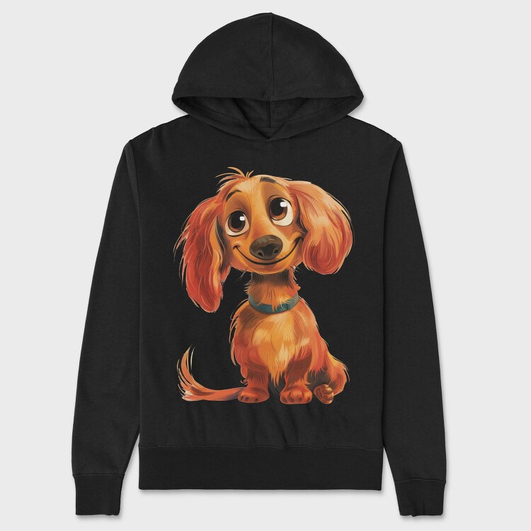 Dapper Dog Smile, Hanorac Oversize Barbati (Unisex)