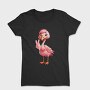 Flamingo Victory Sign, Tricou Femei