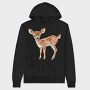 Deer Fawn Art, Hanorac Oversize Barbati (Unisex)