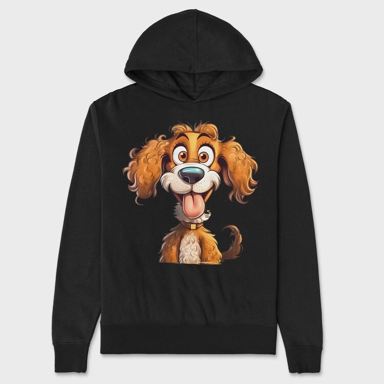 Dog Face Smile, Hanorac Oversize Barbati (Unisex)