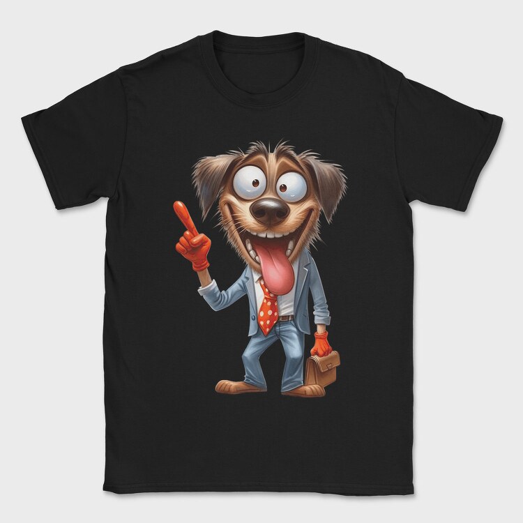 Dog Face Suit Tongue, Tricou Barbati (Unisex)