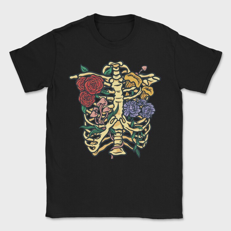 Flowers and Mushrooms, Tricou Barbati (Unisex)