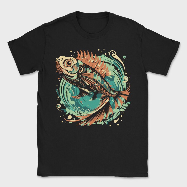 Fish Ornament, Tricou Barbati (Unisex)