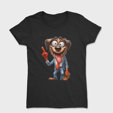 Dog Face Suit Tongue, Tricou Femei