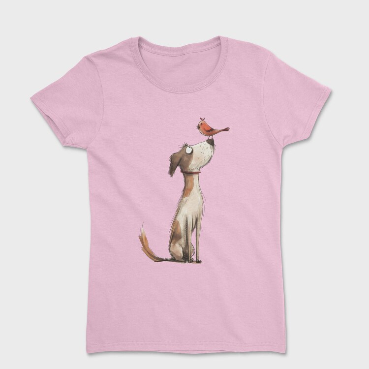 Dog Bird Friendship, Tricou Femei