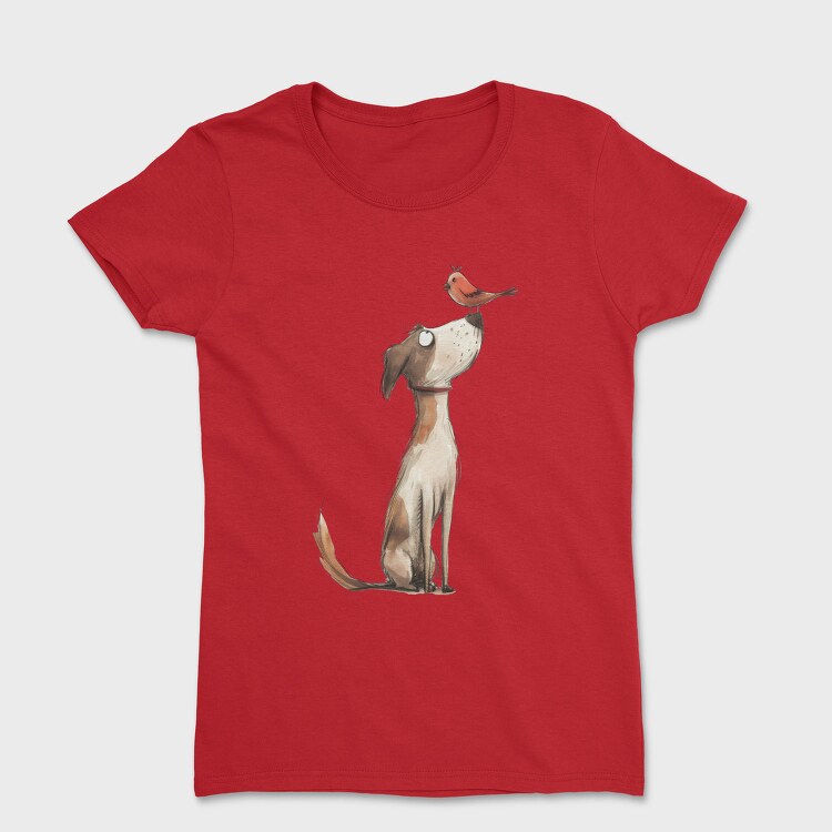 Dog Bird Friendship, Tricou Femei