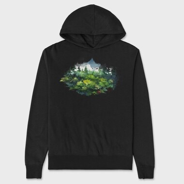 Dawn Silhouette Forest, Hanorac Oversize Barbati (Unisex)