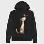 Dog Bird Friendship, Hanorac Oversize Barbati (Unisex)