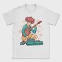 Anime Girl Electric Guitar Pedals, Tricou Barbati (Unisex)