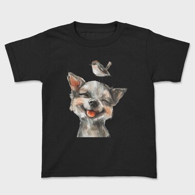 Dog Bird Stack, Tricou Copii