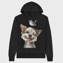 Dog Bird Stack, Hanorac Oversize Barbati (Unisex)