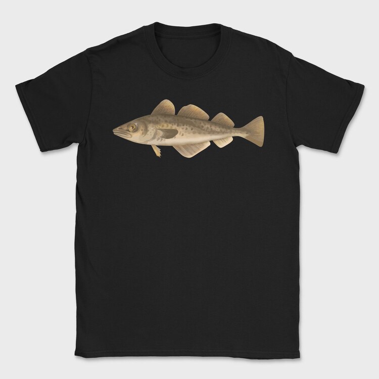 Fish Gadus Morhua, Tricou Barbati (Unisex)