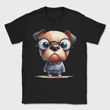 Dog Glasses Suit, Tricou Barbati (Unisex)