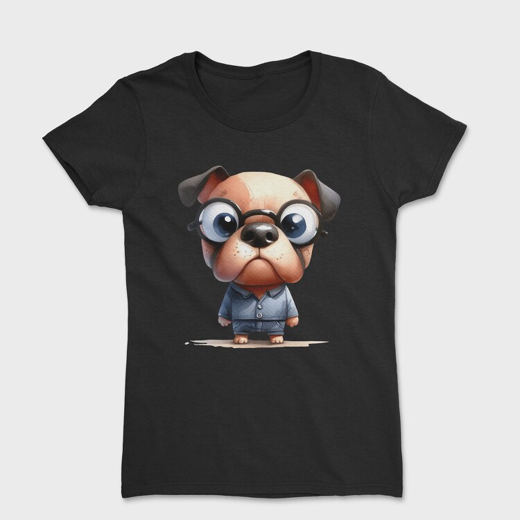 Dog Glasses Suit, Tricou Femei