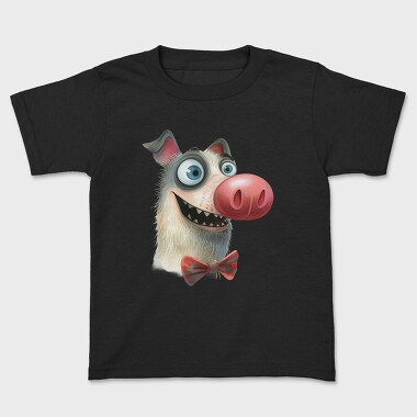 Dog Bowtie Tongue, Tricou Copii