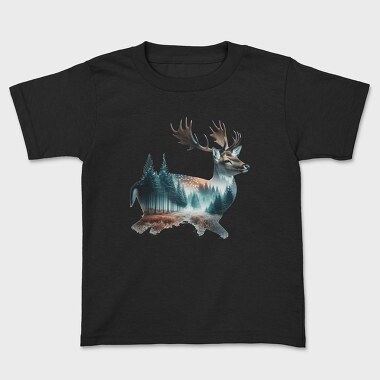 Deer Forest Clipart, Tricou Copii