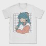 Anime Girl With Cat, Tricou Barbati (Unisex)