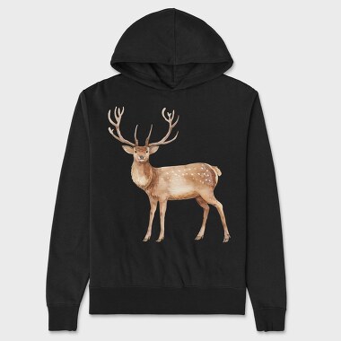 Deer Antlers Forest, Hanorac Oversize Barbati (Unisex)