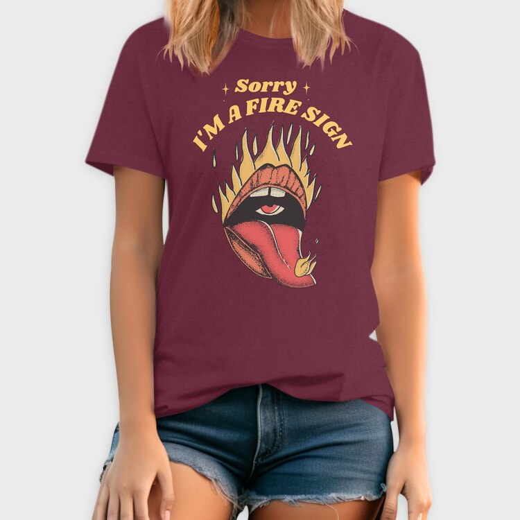 Fire Sign, Tricou Barbati (Unisex)