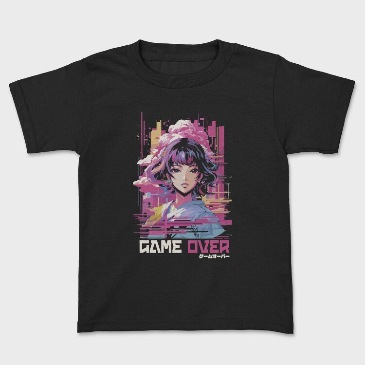 Anime Glitch Vaporwave, Tricou Copii