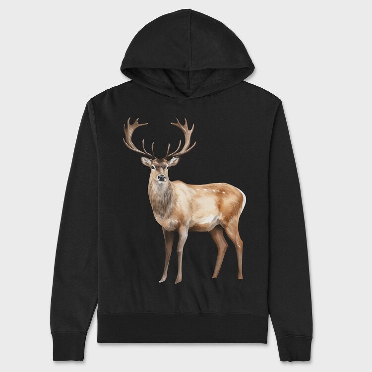 Deer Antlers, Hanorac Oversize Barbati (Unisex)