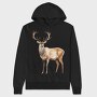Deer Antlers, Hanorac Oversize Barbati (Unisex)