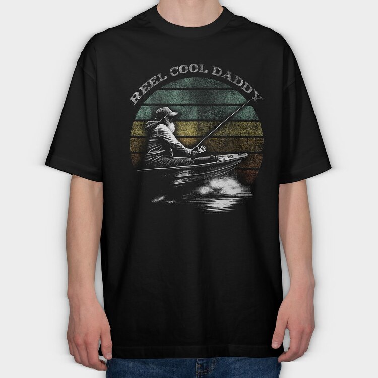 Fishing Daddy, Tricou Oversize Barbati (Unisex)