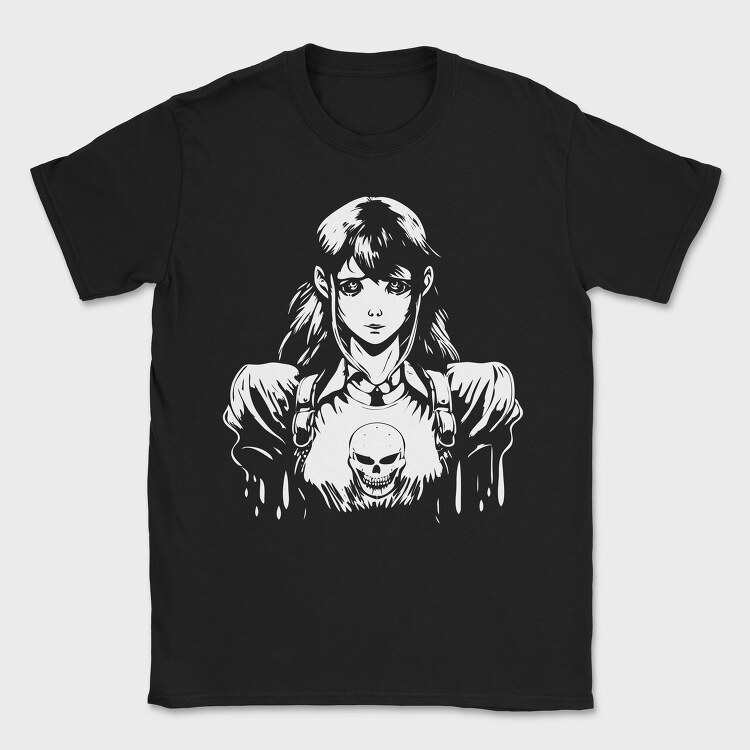 Anime Nightmare Girl, Tricou Barbati (Unisex)