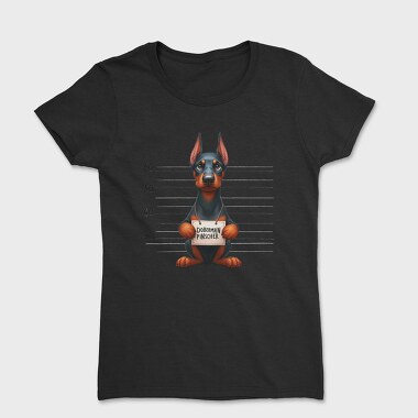 Doberman Pinscher Mugshot, Tricou Femei