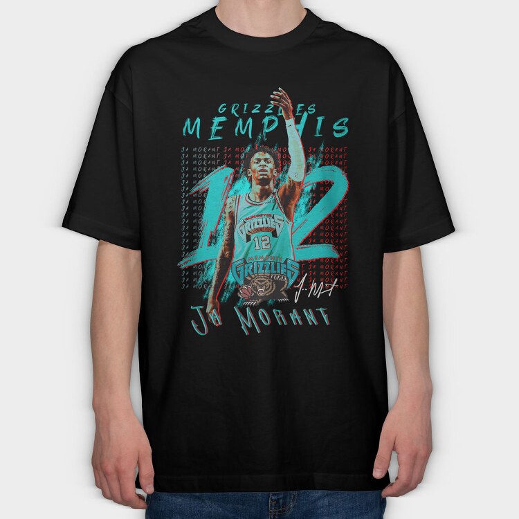 Ja Morant, Tricou Oversize Barbati (Unisex)
