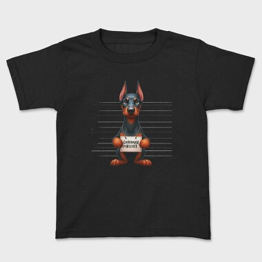 Doberman Pinscher Mugshot, Tricou Copii