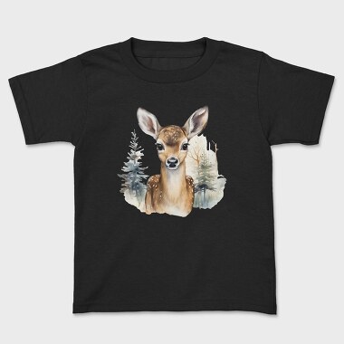 Deer Winter Clipart, Tricou Copii