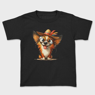 Dog Hat Glasses, Tricou Copii