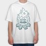 Fireplace Caravan, Tricou Oversize Barbati (Unisex)