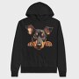 Doberman Pinscher Peeking, Hanorac Oversize Barbati (Unisex)