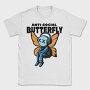 Anti Social Butterfly With Headphones, Tricou Barbati (Unisex)