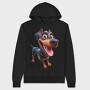 Doberman Smile Joy, Hanorac Oversize Barbati (Unisex)