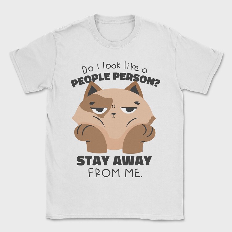 Anti Social Cat Stay Away From Me, Tricou Barbati (Unisex)