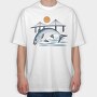 Fish Illustration 3, Tricou Oversize Barbati (Unisex)