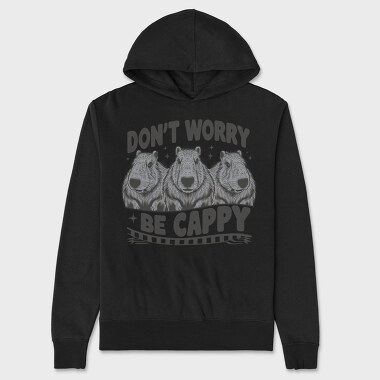 Don T Worry Be Cappy, Hanorac Oversize Barbati (Unisex)