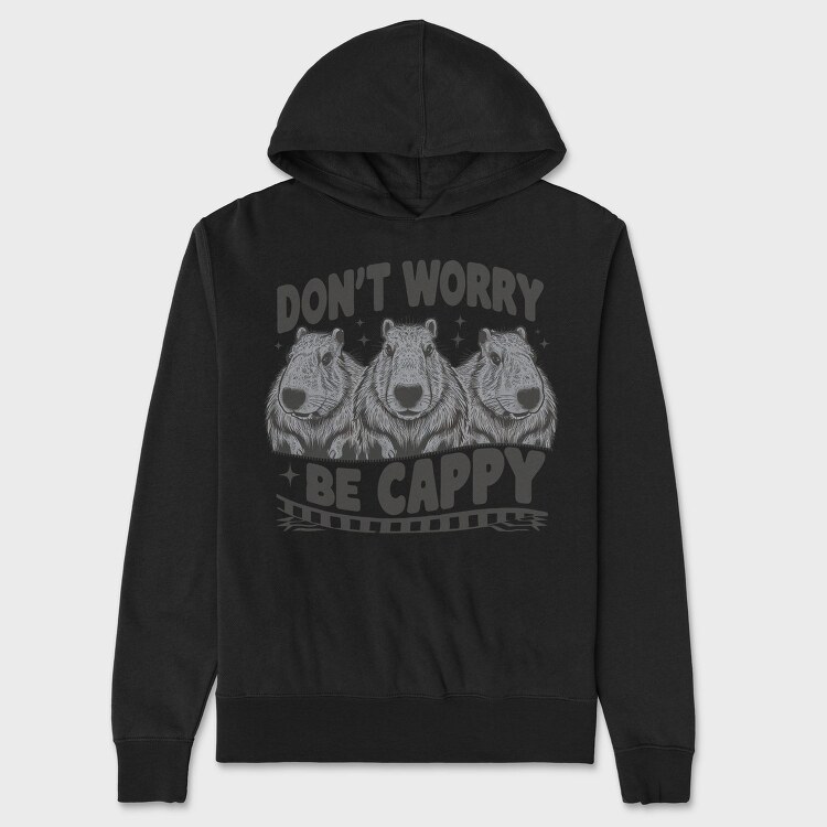 Don T Worry Be Cappy, Hanorac Oversize Barbati (Unisex)