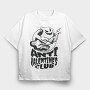 Anti Valentine S Day Ghost Club, Tricou Oversize Barbati (Unisex)
