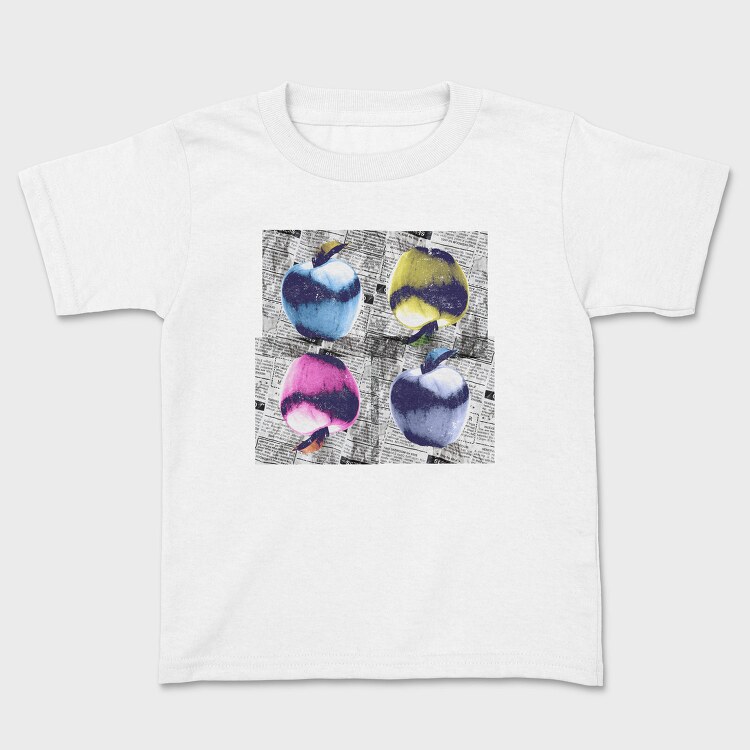 Apple Pop Art Tote, Tricou Copii